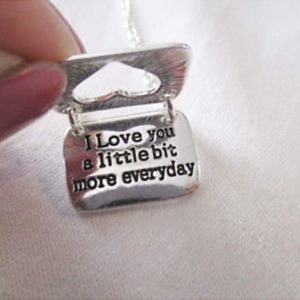 Sterling Silver Hidden Messages Necklace